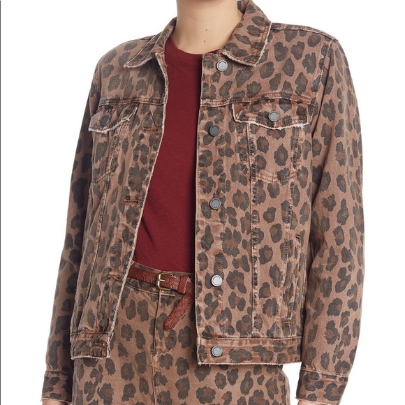 Blank NYC Jackets & Blazers - BlankNYC Leopard Cheetah Jean Jacket Size S